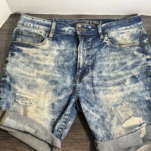 American Eagle Outfitters Men's Blue Denim Shorts